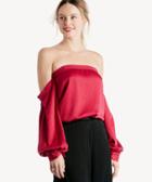 1. State 1. State Off Shoulder Voluminous Sleeve Blouse