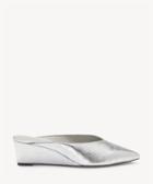 1. State 1. State Leanne Closed Toe Wedges Bright Silver Size 6 Leather From Sole Society