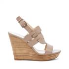 Sole Society Sole Society Jenny Platform Wedge Sandal - Night Taupe-5.5