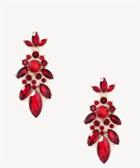 Sole Society Sole Society Oversize Statement Earring Red One Size Os