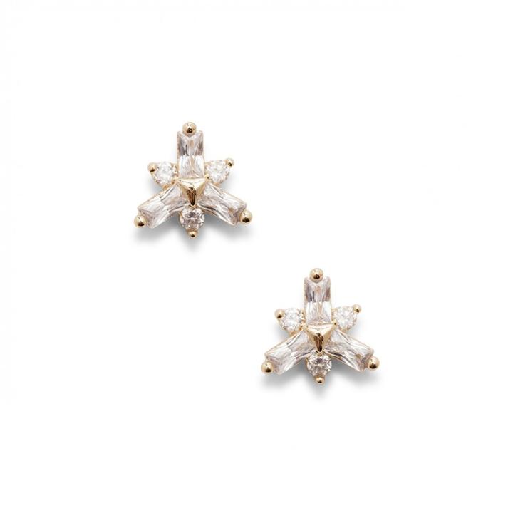 Sole Society Sole Society Crystal Burst Stud - Gold-one Size