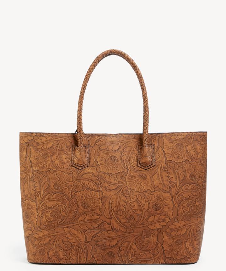 Sole Society Sole Society Hawna Tote Vegan Cognac Leather