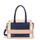 Sole Society Sole Society Everly Colorblock Structured Satchel - Navy Nude-one Size
