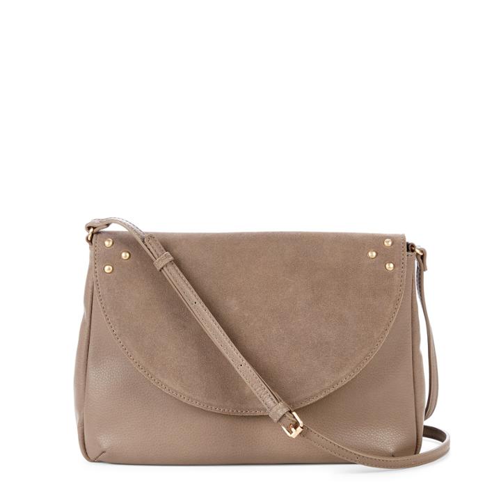 Sole Society Sole Society Ansley Genuine Suede Hobo Shoulder - Grey-one Size