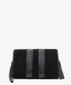 Sole Society Women's Wahli Clutch Genuine Suede Black From Sole Society