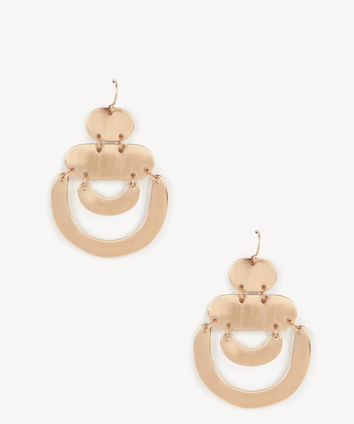 Sole Society Sole Society Geo Linear Statement Earrings