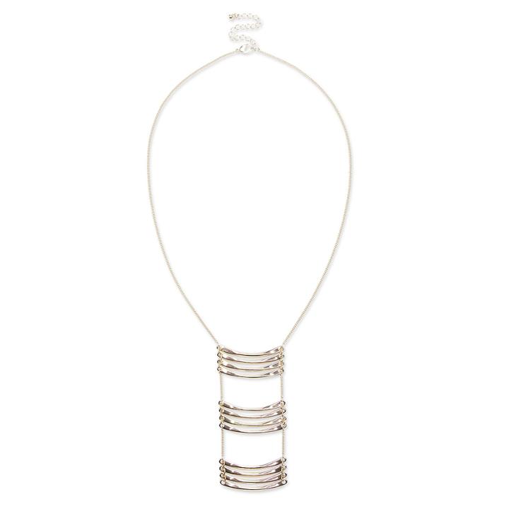 Sole Society Sole Society Layered Bar Necklace - Gold