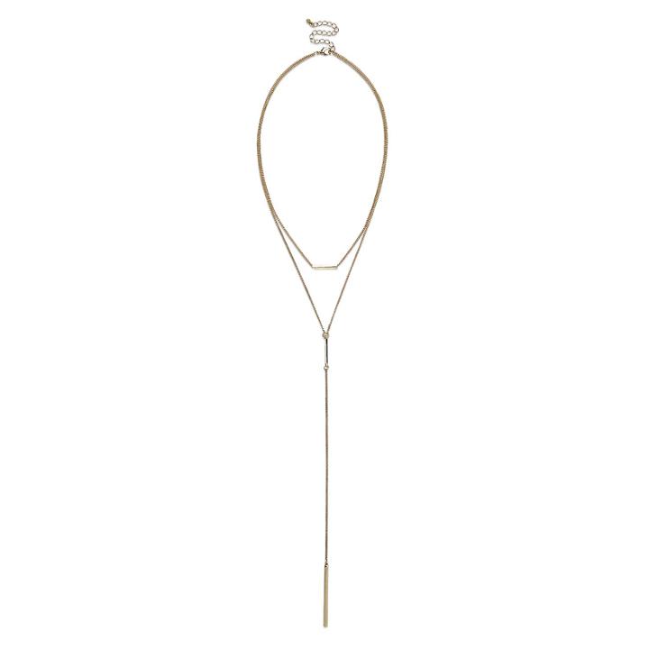 Sole Society Sole Society Layered Y Necklace - Gold
