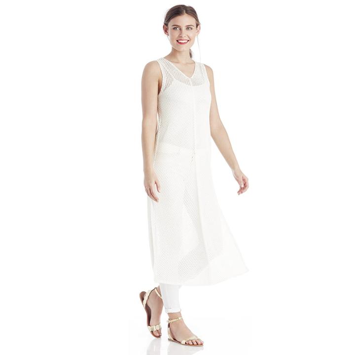 Sole Society Sole Society Openwork Knit Tunic - Ivory-one Size