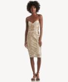 Astr Astr Women's Francesca Dress In Color: Gold Size Large From Sole Society