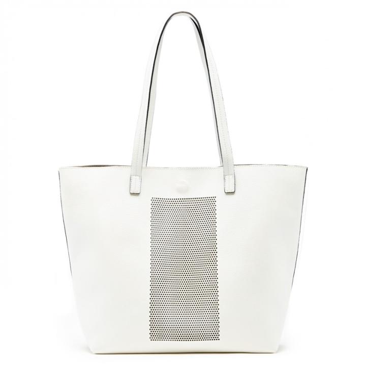 Sole Society Sole Society Hathaway Lasercut Panel Tote - White-one Size