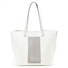 Sole Society Sole Society Hathaway Lasercut Panel Tote - White-one Size