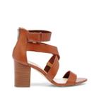 Sole Society Sole Society Sabina Block Heeled Sandal - Cognac