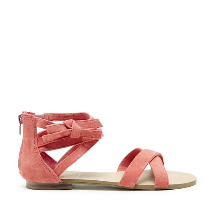 Sole Society Sole Society Sana Strappy Flat Sandal - Paprika