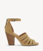 1. State 1. State Women's Nallay Block Heels Sandals Desert Size 5 Leather From Sole Society