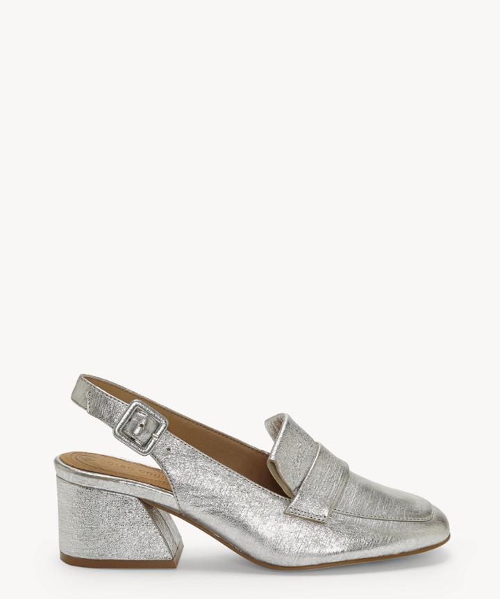 Cc Corso Como Cc Corso Como Women's Lake Slingback Loafers Silver Size 5 Leather From Sole Society