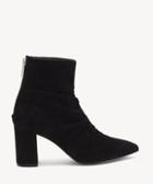 1. State 1. State Women's Saydie Ruched Bootie Black Suede Size 5 From Sole Society