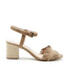 Sole Society Sole Society Sepia Fringe Ankle Strap Sandal - Coffee
