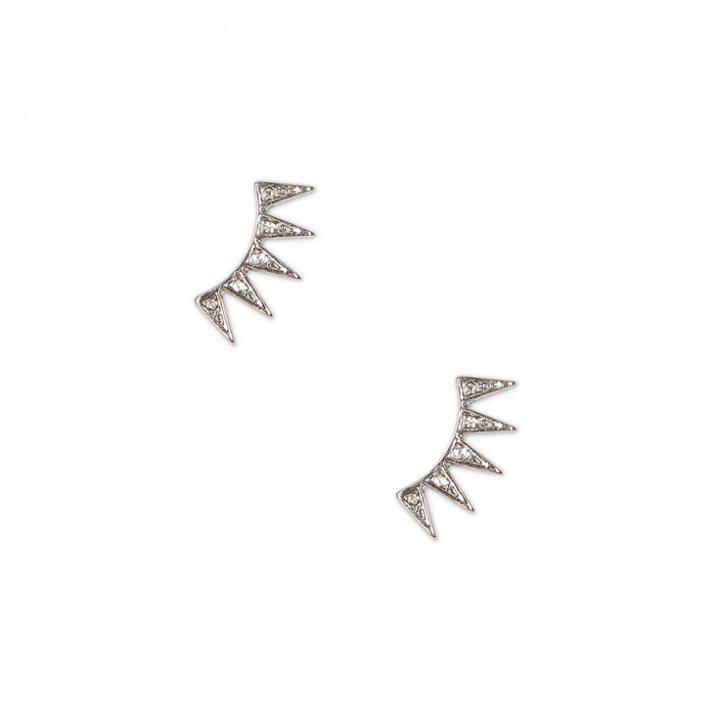 Sole Society Sole Society Crystal Dagger Ear Cuff - Antique Silver-one Size