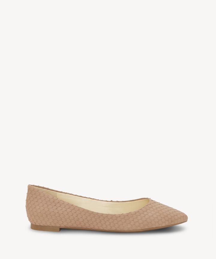 Jessica Simpson Jessica Simpson Women's Zeplin Pointed Toe Flats Dusty Mauve Size 5 Leather From Sole Society