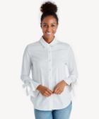 1. State 1. State Button Down Shirt W/ Wrap Tie Sleeves