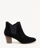 Sole Society Sole Society Acacia Gore Ankle Bootie Black Size 11 Suede