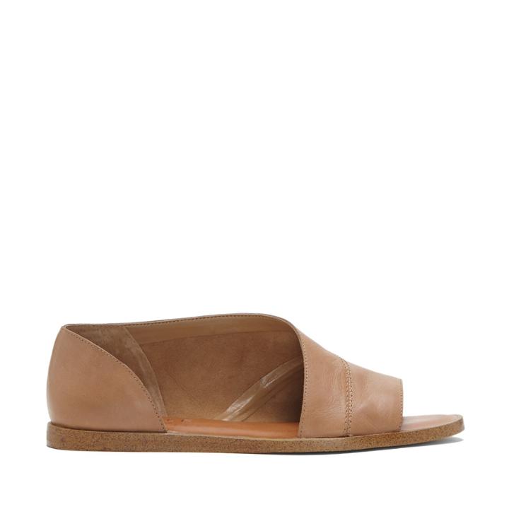 1. State 1. State Celvin Asymmetrical Open Toe Flat - Caramel-6