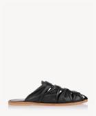 Urge Urge Romy Knotted Flats Mules Black Size 6 Leather From Sole Society