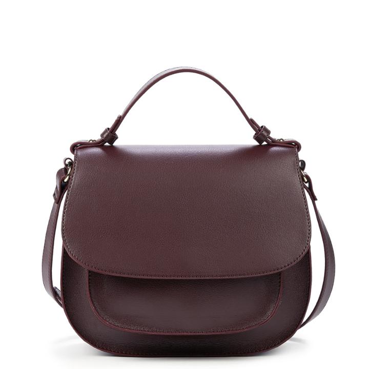 Sole Society Sole Society Macie Vegan Leather Crossbody Bag - Oxblood