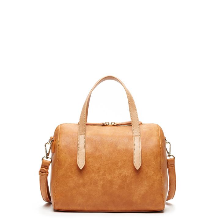 Sole Society Sole Society Morey Small Vegan Satchel - Cognac-one Size