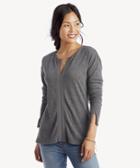 Sanctuary Sanctuary Women's Sienna Mix Top In Color: Heather Charcoal Size Xs From Sole Society