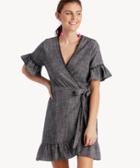 Moon River Moon River Wrap Dress With Trim