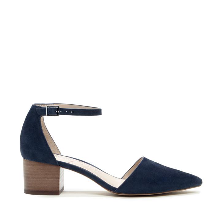 Sole Society Sole Society Katarina Two Piece Block Heels Pumps Ombre Blue Size 6.5 Suede