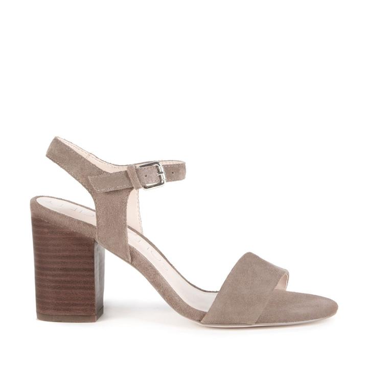 Sole Society Sole Society Linny Block Heel Sandal - Taupe