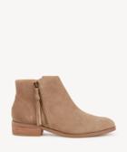 Sole Society Sole Society Abbott Side Zip Flats Bootie Taupe Size 11 Suede