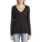 Stylesaint Stylesaint Beechwood Long Sleeved V-neck Tee - Black