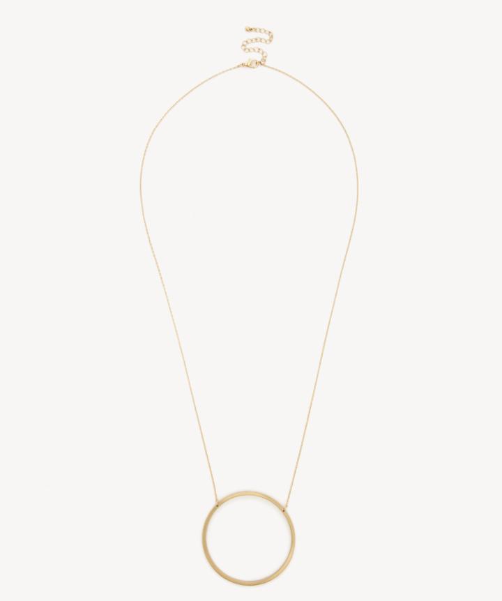 Sole Society Sole Society Open Circle Pendant Necklace