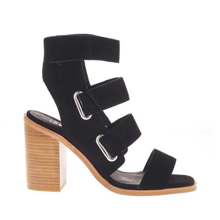 Sol Sana Sol Sana Lixer Heel Triple Strap Block Heel - Black-6