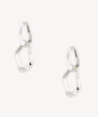 Sole Society Sole Society Twisted Metal Statement Earrings Silver One Size Os