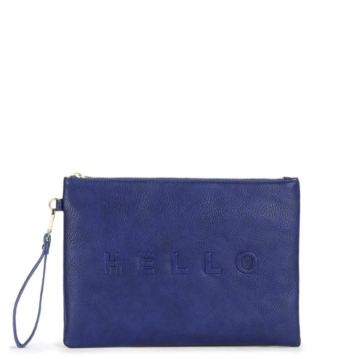 Sole Society Sole Society Justine Conversation Oversize Pouch - Navy