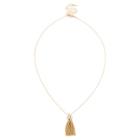 Sole Society Sole Society Dainty Tassel Necklace - Gold-one Size