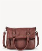Sole Society Sole Society Charlie Vegan Leather Foldover Messenger