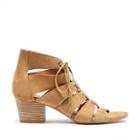 Lucky Brand Lucky Brand Genevie Lace-up Block Heel - Brown Sugar-7