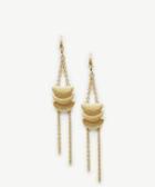 Sole Society Women's Linear Crescent Earrings Worn Gold One Size From Sole Society