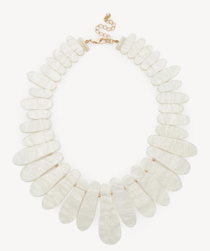 Sole Society Sole Society Coasta Statement Necklace - White-one Size