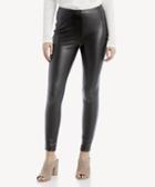 Vince Camuto Vince Camuto Women's Stretch Pleather Pull On Pants In Color: Rich Black Size Xs From Sole Society