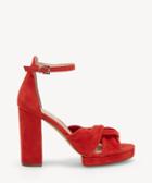 Vince Camuto Vince Camuto Corlesta Knotted Sandals Red Hot Rio Size 5 Suede From Sole Society