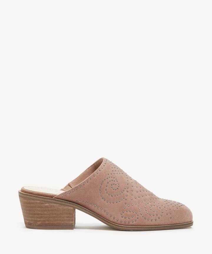 Sole Society Women's Lilliane Studded Mules Bootie Antique Rose Size 5 Suede From Sole Society