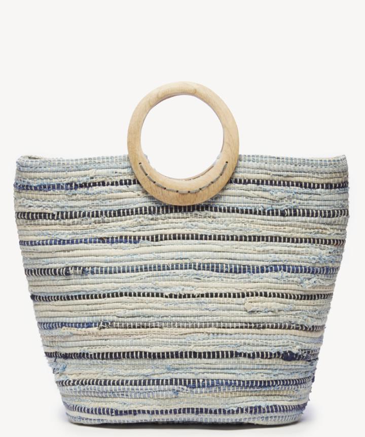 Sole Society Sole Society Jaree Tote Fabric Blue Multi