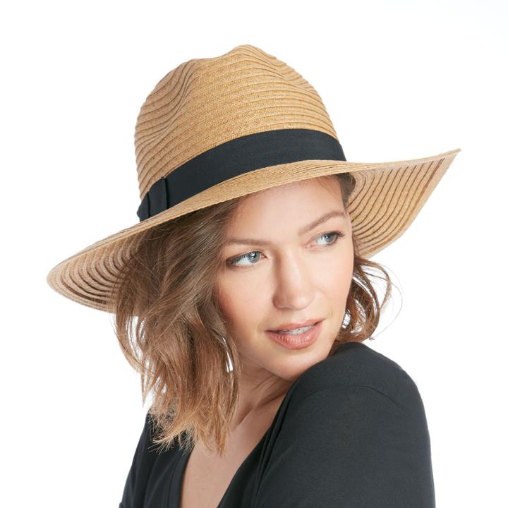 Sole Society Sole Society Wide Brim Panama Hat - Tobacco
